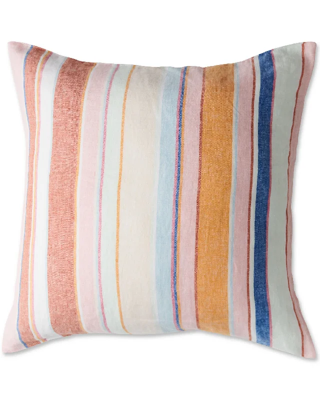 Heavy flannel quilt-Jaipur Stripe Linen European Pillowcases