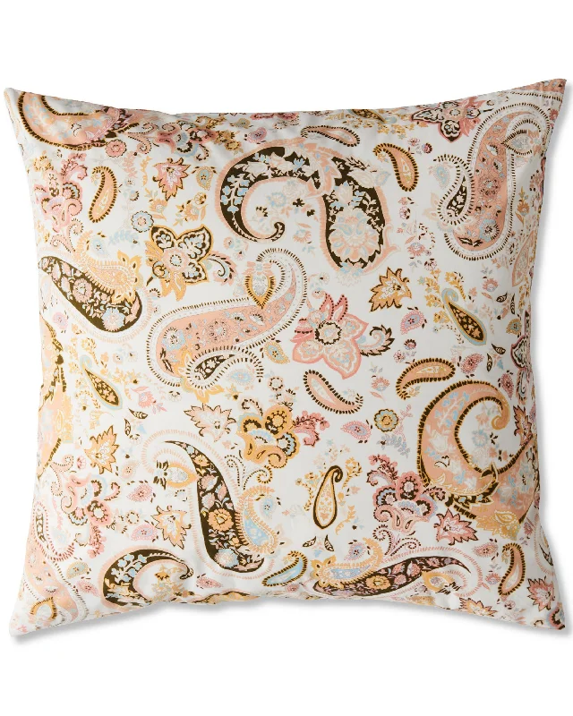 Firm gel memory pillow-Paisley Paradise Organic Cotton European Pillowcases