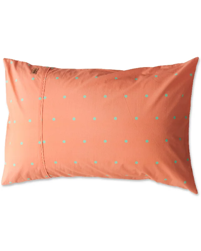 Breathable quilted blanket-Polkadot Peachy Organic Cotton Pillowcases