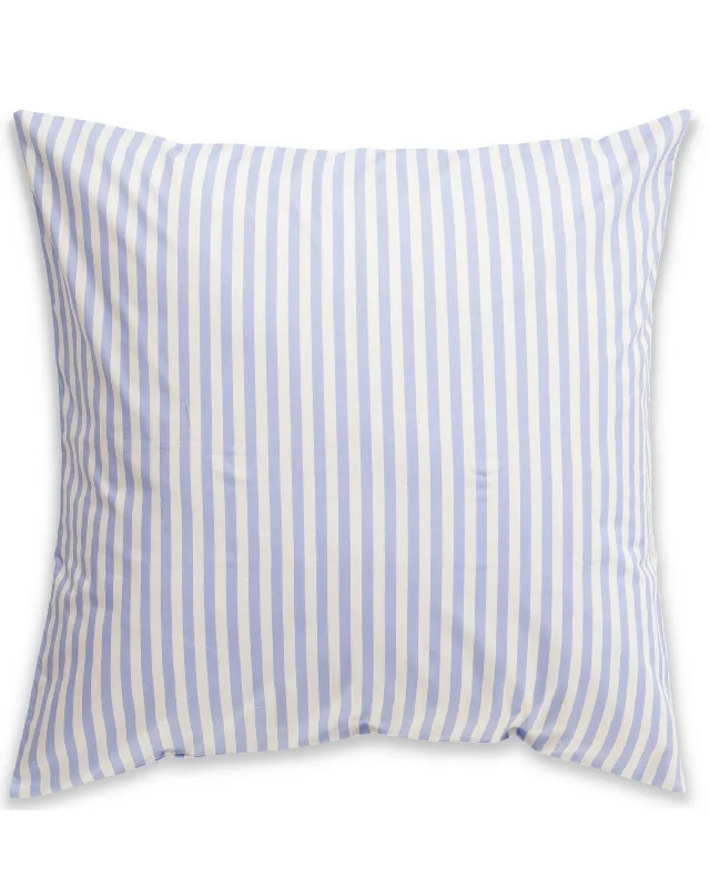 Non-slip quilted topper-Seaside Stripe Organic Cotton European Pillowcases