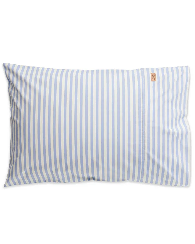 Lightweight linen comforter-Seaside Stripe Organic Cotton Pillowcases